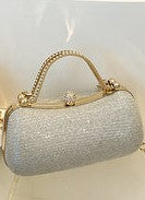 Chain sparkling diamond single shoulder crossbody bag