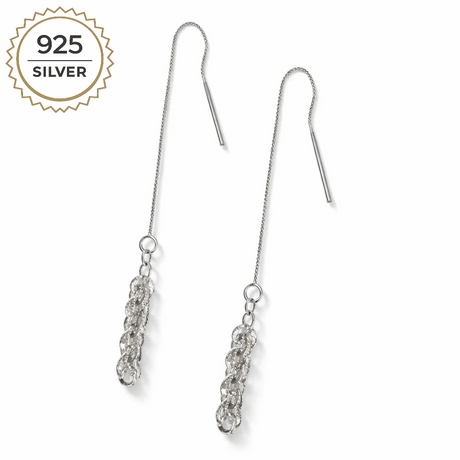 CASCADE CHAIN THREADER EARRINGS