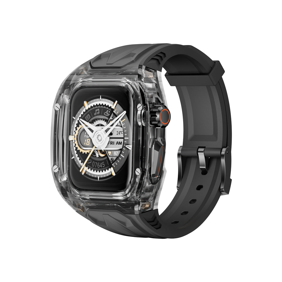 Compatible with Apple Watch 7/8/9 Transparent Protective Case
