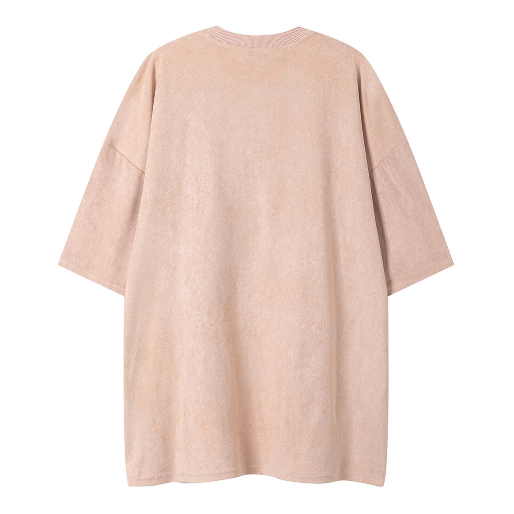 Basic minimalist plain version short sleeved shirt