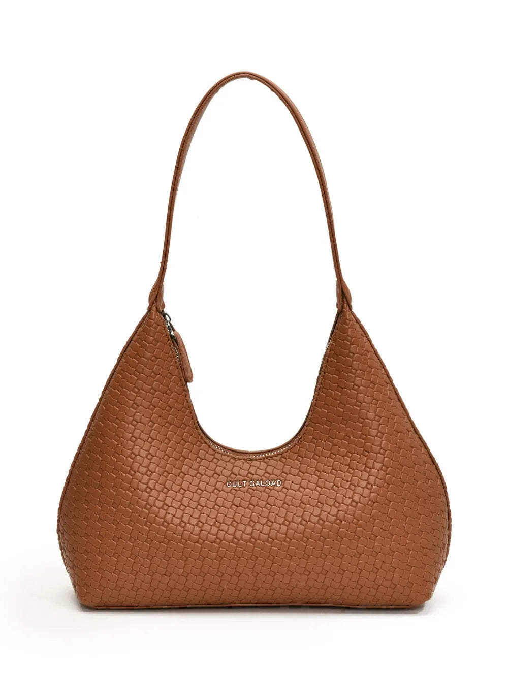 Texture PU Leather Shoulder Bag.