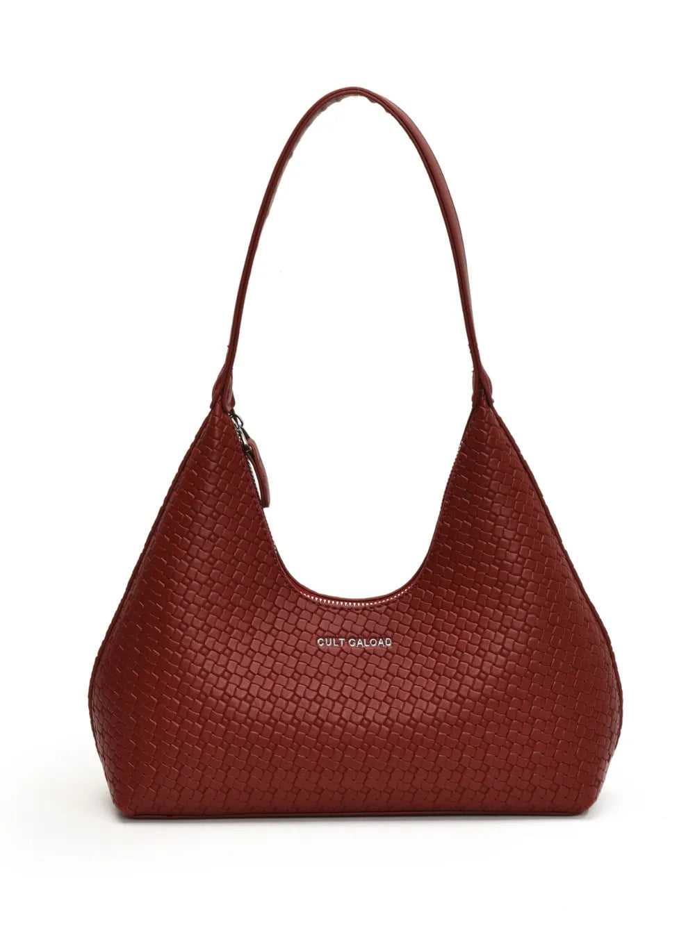 Texture PU Leather Shoulder Bag.