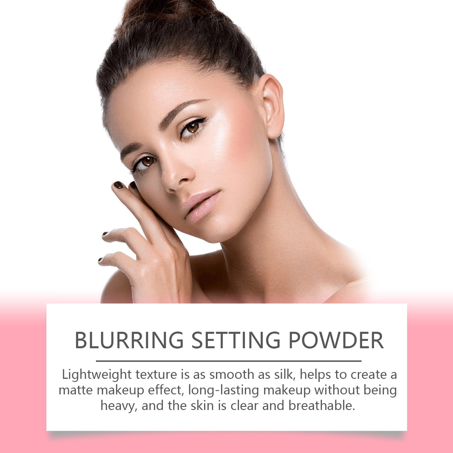 Eelhope Setting Powder With Brush (Orange) Has A Natural, Light, Fine, Breathable And Snagging Effect. It Is Suitable For Both Dry And Wet Use And Can Last For A Long Time Without Fading