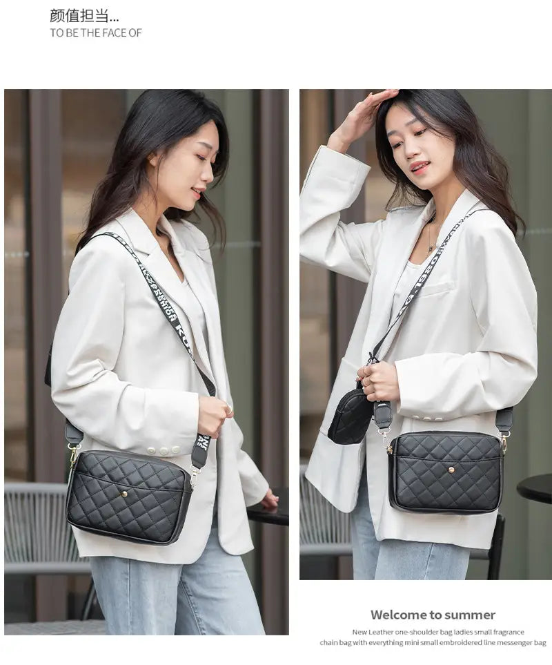 Luxury Quilted Crossbody Bag