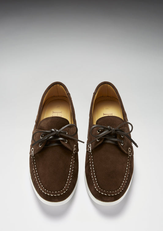 Deck Shoes, brown suede