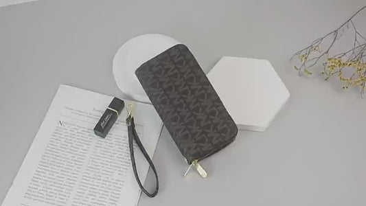 Women's Premium Double Zipper Wallet – Large Capacity Korean Style Clutch Phone Purse