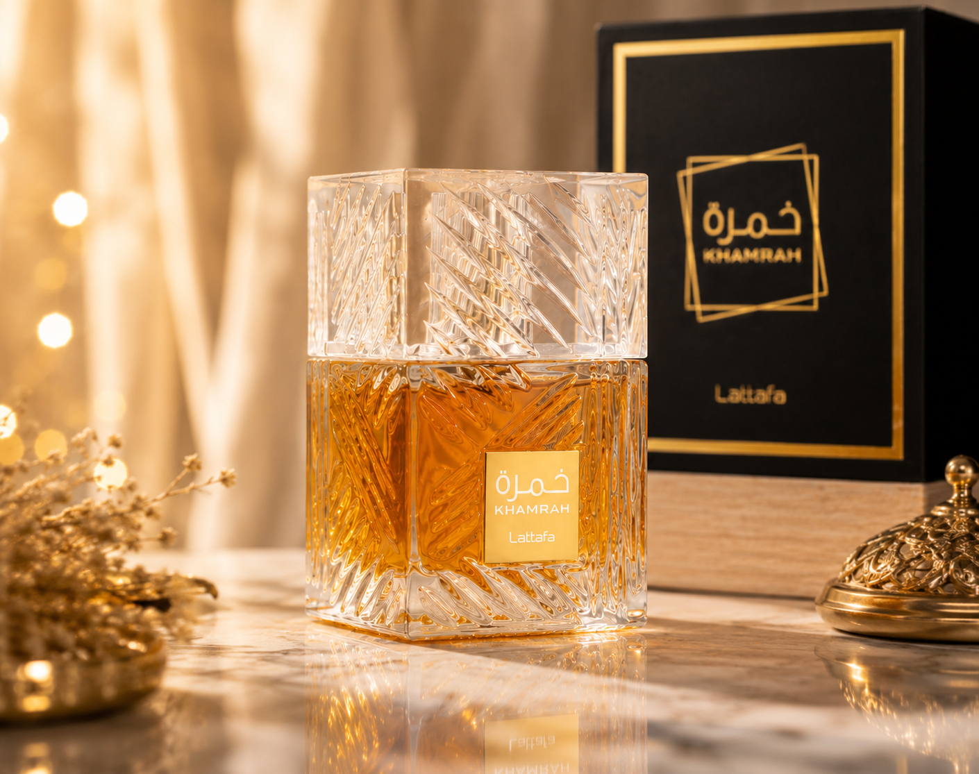 Lattafa Khamrah Eau De Parfum 100ml – Premium Long Lasting Unisex Arabic Perfume ✨