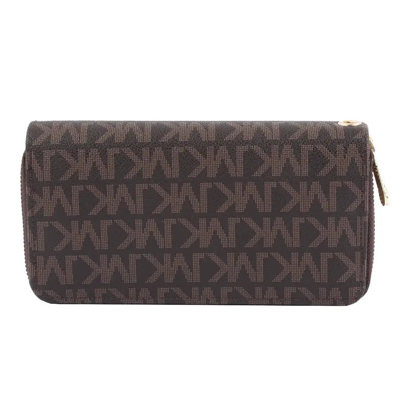 Women's Premium Double Zipper Wallet – Large Capacity Korean Style Clutch Phone Purse