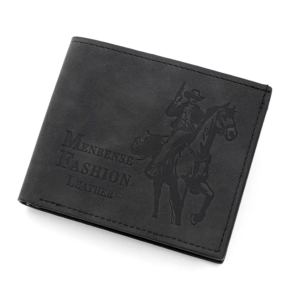 Men's Premium Leather Bifold Wallet – Vintage Style Card & Cash Holder