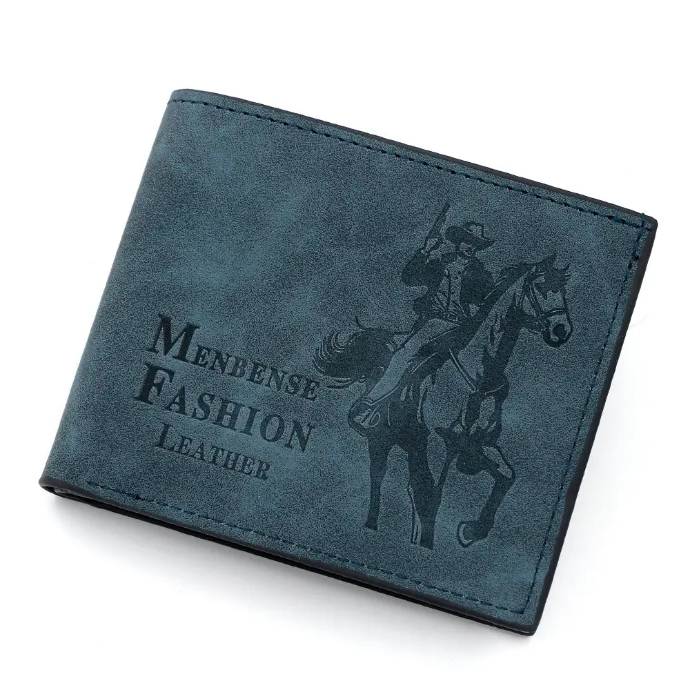 Men's Premium Leather Bifold Wallet – Vintage Style Card & Cash Holder