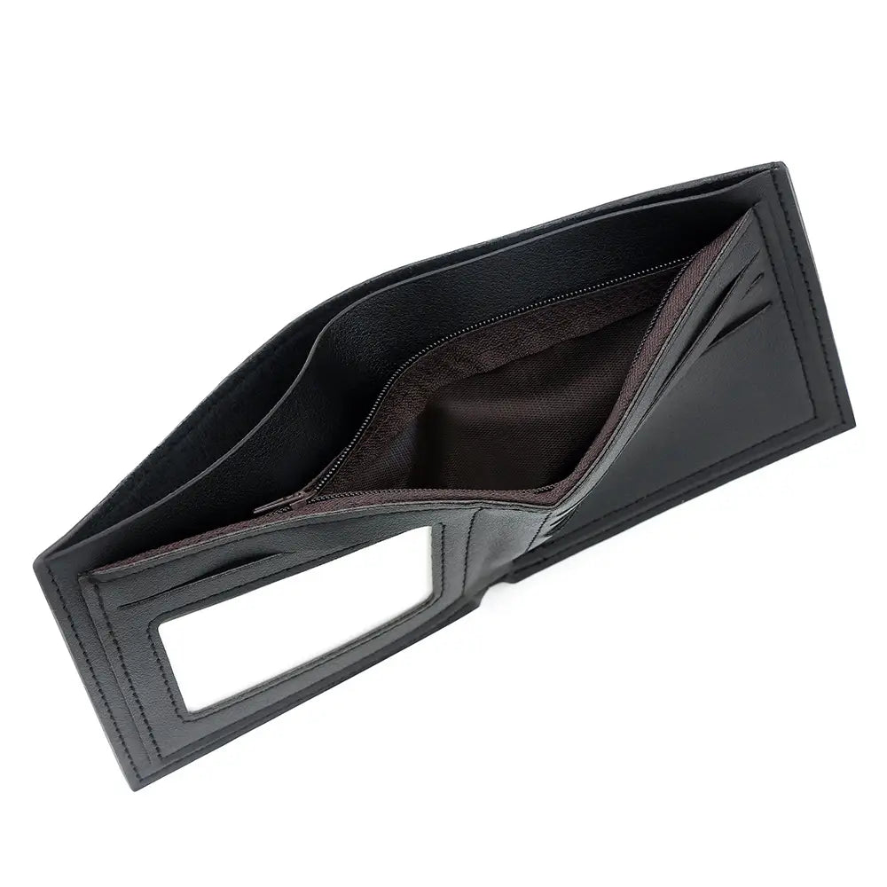 Men's Premium Leather Bifold Wallet – Vintage Style Card & Cash Holder